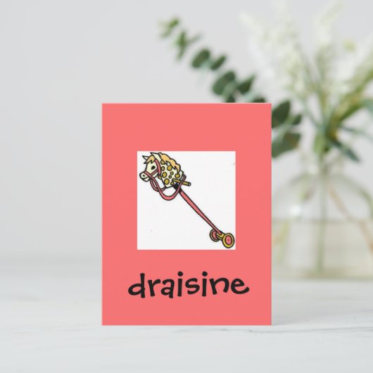 Draining Postkarte (Stehend Vorderseite)