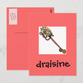 Draisine Postkarte (Vorne/Hinten)