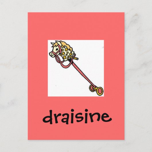 Draisine Postkarte (Vorderseite)