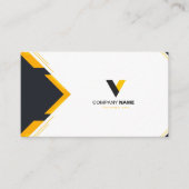 Drak and Orange Simple Visitenkarte (Vorderseite)