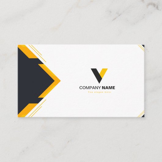 Drak and Orange Simple Visitenkarte (Vorderseite)