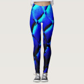 Drak Blausamt Leggings (Vorderseite)