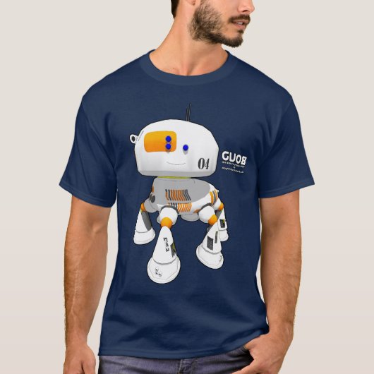 Drak CV08 weiße Orange T-Shirt (Vorderseite)