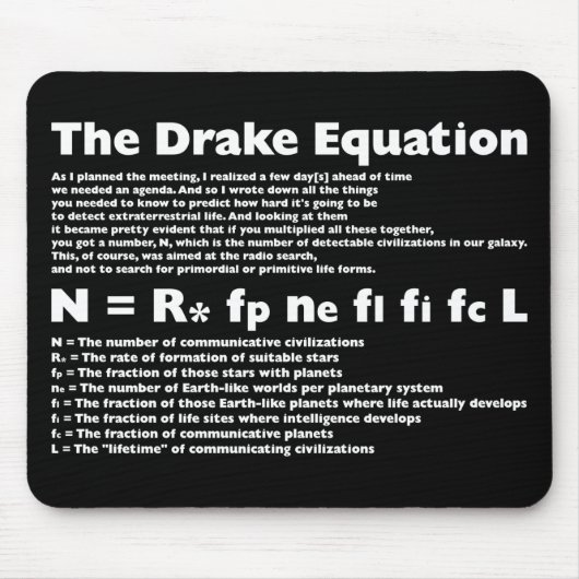 Drake_Equation Mousepad (Vorne)