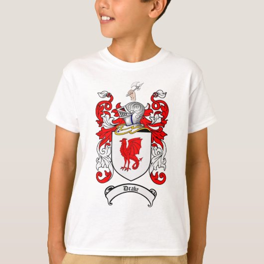 DRAKE-FAMILIENWAPPEN - DRAKE-WAPPEN T-Shirt (Vorderseite)