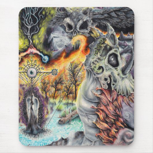 DRAKE: Liebe & Leidenschaft - Fantasy Artwork Mousepad (Vorne)