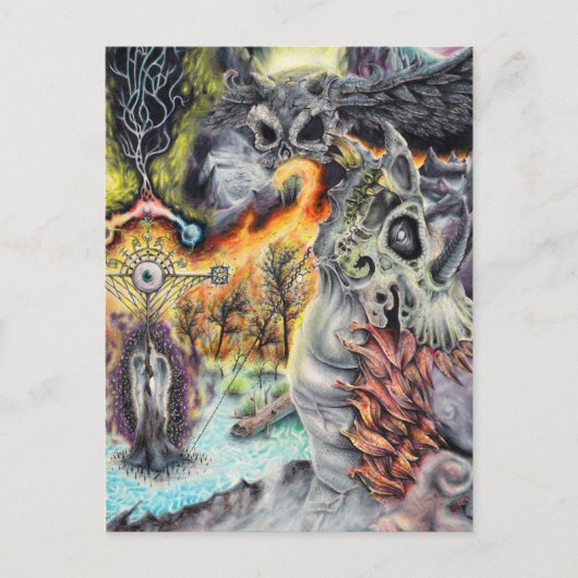 DRAKE: Liebe & Leidenschaft - Fantasy Artwork Postkarte (Vorderseite)