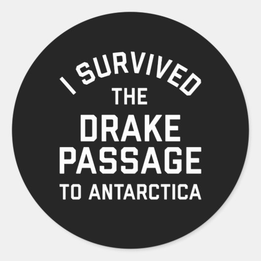 Drake Passage Antarktis Runder Aufkleber (Vorderseite)