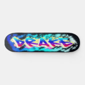 DRAKE Personalisiertes, individuelles Graffiti-Ska Skateboard (Horizontal)