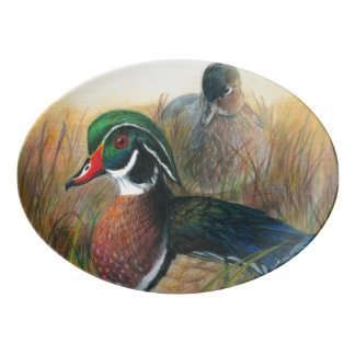 Drake und Susie Porzellan Servierplatte