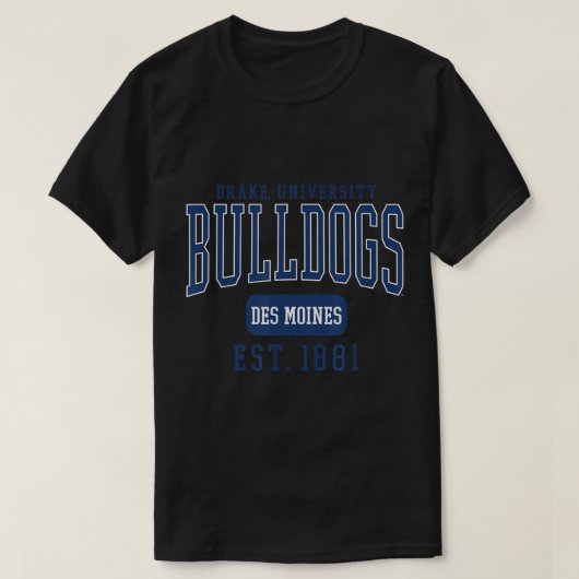Drake University Bulldogs Est. Datum T - Shirt (Design vorne)