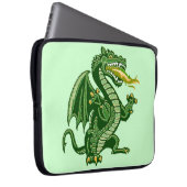 Draken Grün Laptopschutzhülle (Vorne Rechts)