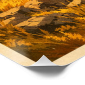 Drakensberg-Gebirge, Südafrika, in klassischer Dar Poster (Ecke)