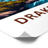 Drakensberg South Africa Travel Print Poster (Ecke)