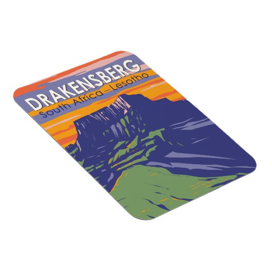 Drakensberg Südafrika Lesotho Magnet (Rechte Seite)