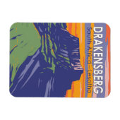 Drakensberg Südafrika Lesotho Magnet (Horizontal)