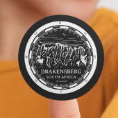 Drakensberg - Südafrika Runder Aufkleber