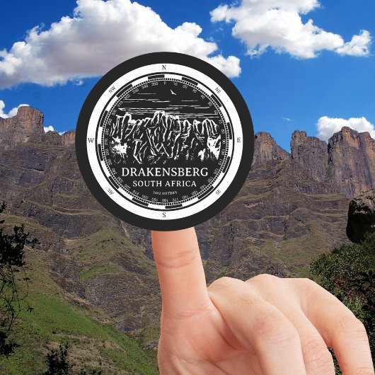 Drakensberg - Südafrika Runder Aufkleber