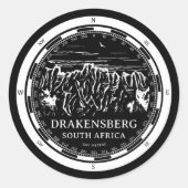 Drakensberg - Südafrika Runder Aufkleber (Vorderseite)