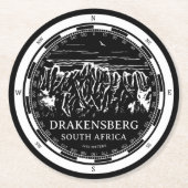 Drakensberg - Südafrika Runder Pappuntersetzer (Vorderseite)
