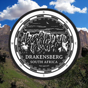Drakensberg - Südafrika Runder Pappuntersetzer