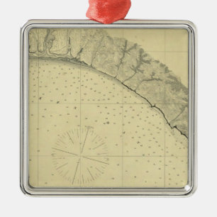 Drakes Bucht, Kalifornien Silbernes Ornament