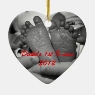 Drakes erste Weihnachtsverzierung Keramikornament