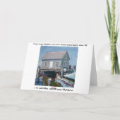 Drakes Insel-Strand-Brunnen, Maine Karte (Rückseite)