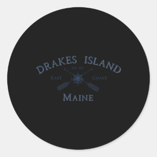 Drakes Island Maine Runder Aufkleber