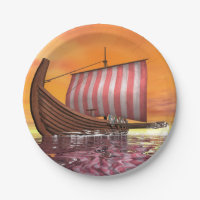 Drakkar oder Wikinger-Schiff - 3D übertragen
