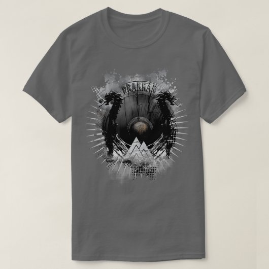 Drakkar Viking Long Ship T-Shirt (Design vorne)