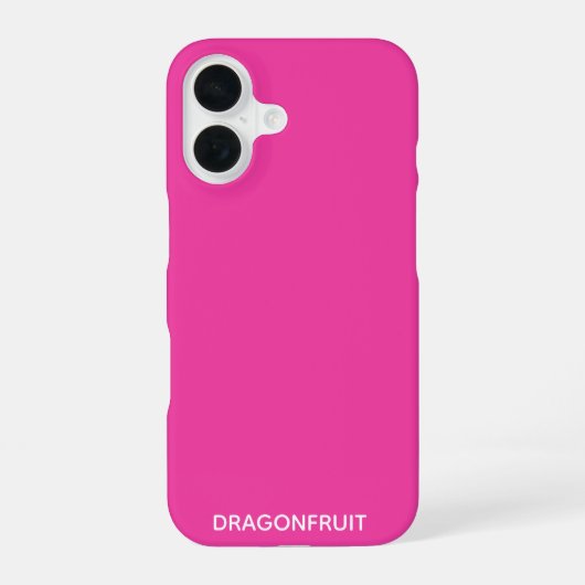 Drakonfrucht rosa Farbname iPhone 16 Hülle (Rückseite)