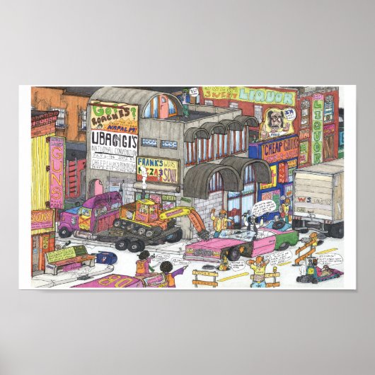 Drama an der Ecke von Broad & Charles Poster (Vorne)