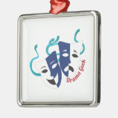 Drama-Aussenseiter Silbernes Ornament (Links)