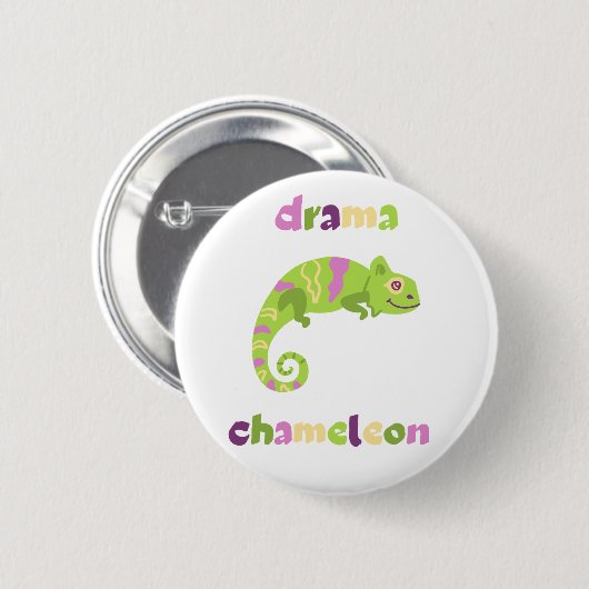 Drama Chameleon Button (Vorne & Hinten)
