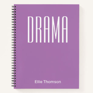 Drama Class Lila Personalisiertes Graph Paper Notizblock