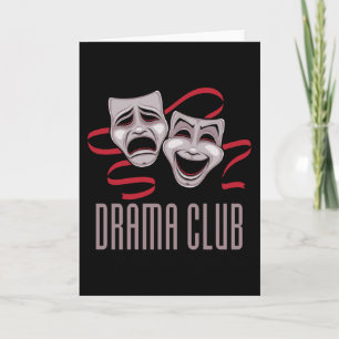 Drama Club Komödien- und Tragödienmasken Karte