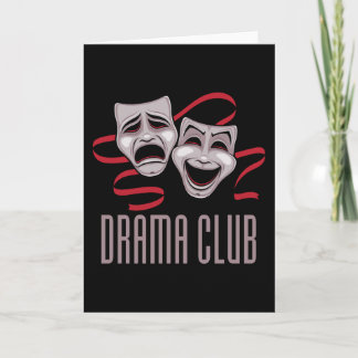 Drama Club Komödien- und Tragödienmasken Karte