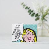 Drama Coach/Theaterdirektor Pop Art Business Card Visitenkarte (Stehend Vorderseite)