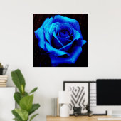 Drama der Blue Rose Poster Print (Heimbüro)