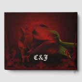 Drama der Liebe, die gotische Rose der Erinnerung. Gästebuch (Rückseite)