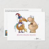 DRAMA! DRAMA! DRAMA! Cartoon Postkarte (Vorne/Hinten)