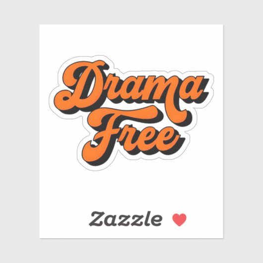 Drama Free Design Sticker (Blatt)