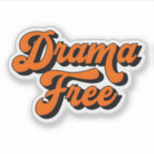 Drama Free Design Sticker (Vorderseite)
