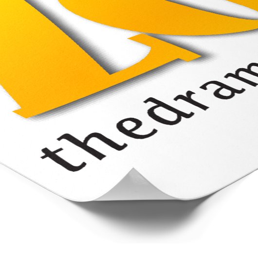 Drama Free Zone Poster (Ecke)