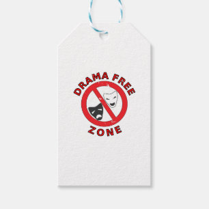 Drama freie Zone Geschenkanhänger