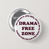 Drama-Freihafengebiet-Knopf Button (Vorne & Hinten)