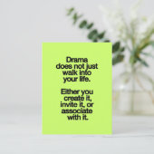 DRAMA GEHT AUCH NICHT NUR IN IHR STUNDENLEBEN POSTKARTE (Stehend Vorderseite)