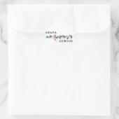 Drama Genius Runder Aufkleber (Tasche)