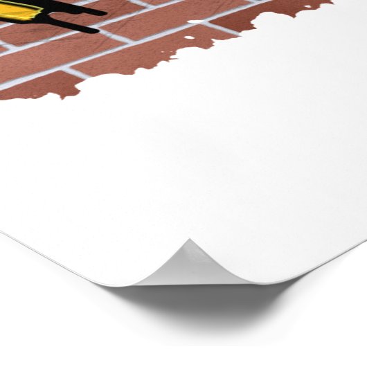 Drama Graffiti-Design Poster (Ecke)